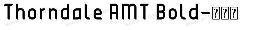 Thorndale AMT Bold字体转换